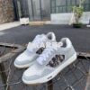 Replica Dior 3SN272 B27 Low Top Sneaker White and Red Smooth Calfskin 8