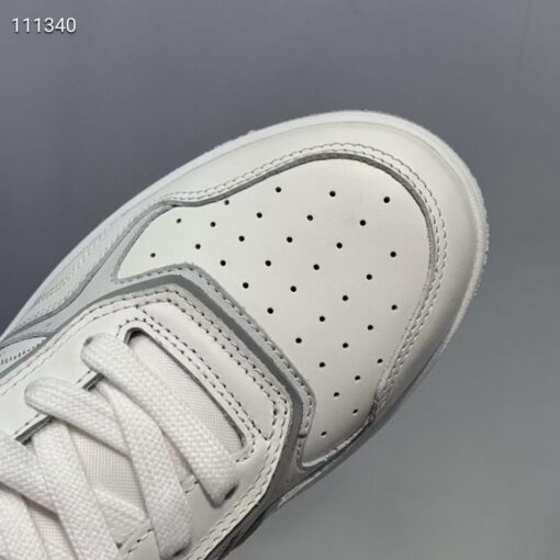 Replica Dior 3SH132 B27 High Top Sneaker White Calfskin With Oblique Jacquard 7