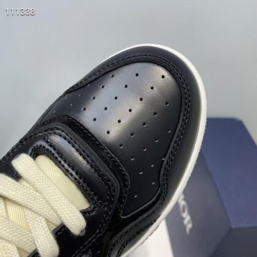 Replica Dior 3SH132 B27 High Top Sneaker Black Calfskin With Oblique Jacquard 7