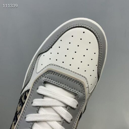 Replica Dior 3SH132 B27 High Top Sneaker Beige Calfskin With Oblique Jacquard 7