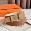 Replica Hermes H d'Ancre Reversible Belt 32MM in Blue and Black Epsom Calfskin 7