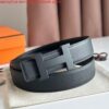 Replica Hermes Constance Reversible Belt 38MM in Epsom Leather with Black Buckle 8
