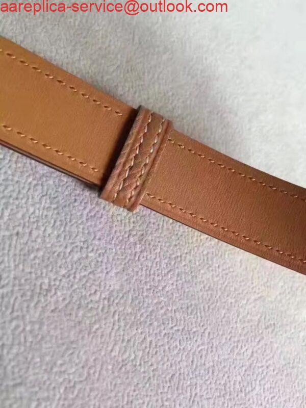 Replica Hermes Kelly 18 Belt In Gold Epsom Leather 6