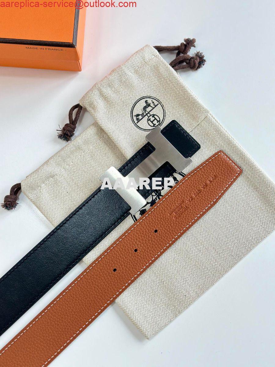 Replica Hermes Constance Reversible Belt 38MM in Gold Clemence Leather 5 Replica Hermes Constance Reversible Belt 38MM in Gold Clemence Leather 5