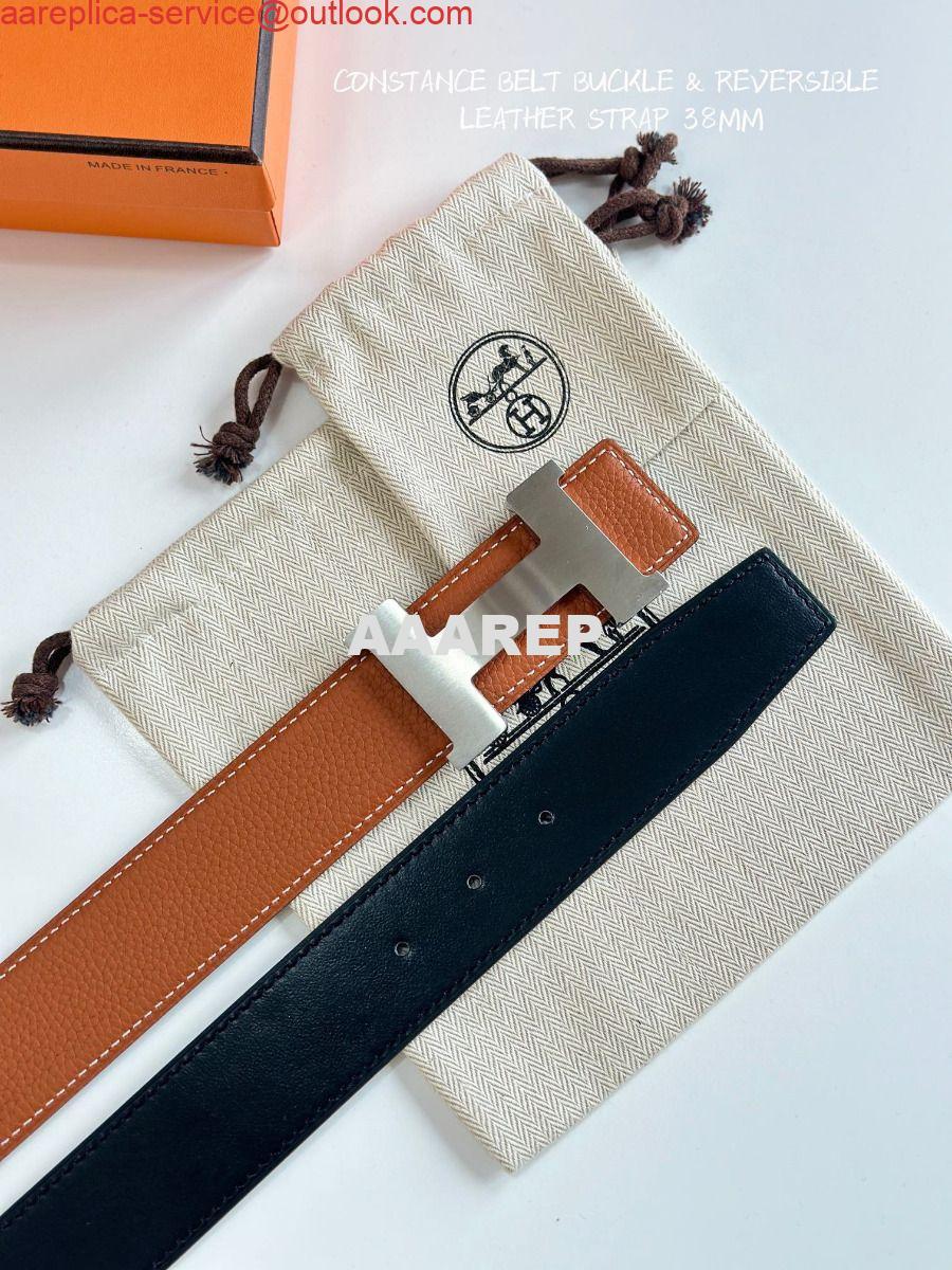 Replica Hermes Constance Reversible Belt 38MM in Gold Clemence Leather 6 Replica Hermes Constance Reversible Belt 38MM in Gold Clemence Leather 6