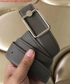Replica Hermes Oscar Buckle 40 MM Belt Etoupe Reversible Leather