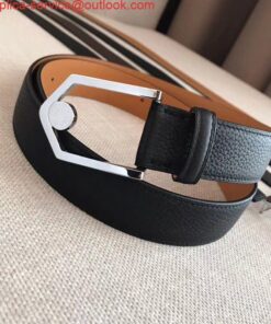 Replica Hermes Black Licol 40 MM Reversible Leather Belt 2