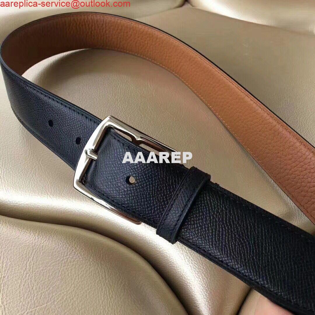 Replica Hermes Etriviere 40 Belt In Black Epsom Leather 2 Replica Hermes Etriviere 40 Belt In Black Epsom Leather 2