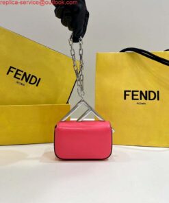 Replica Fendi 7AS173 Fendi First Sight Red leather Nano bag
