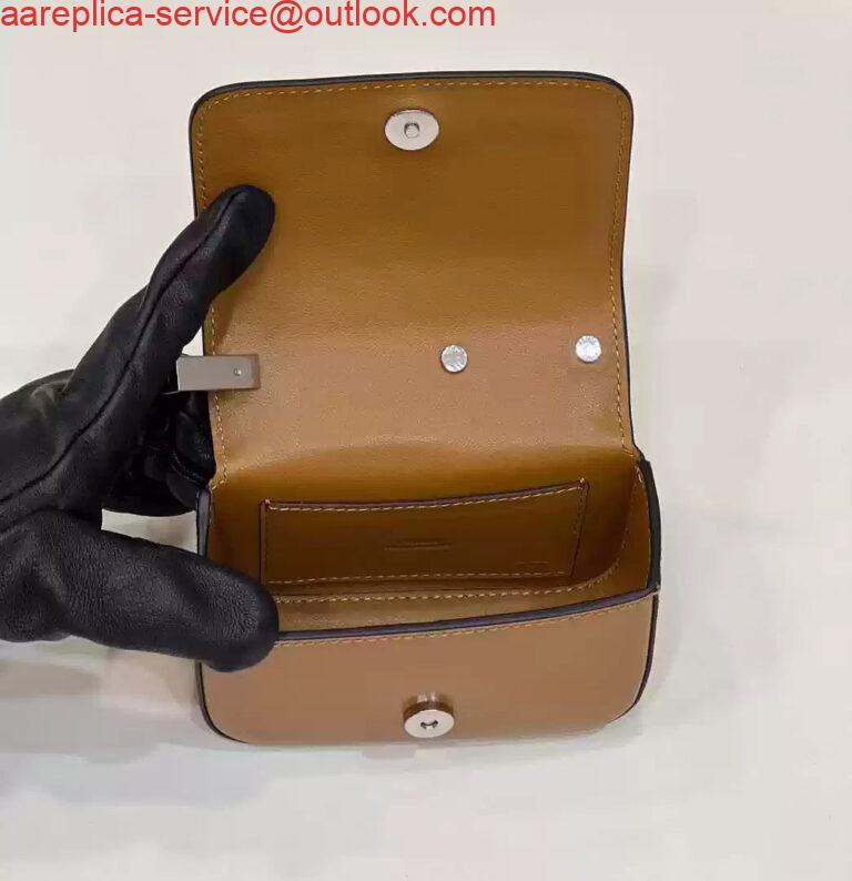 Replica Fendi 7AS173 Fendi First Sight Brown leather Nano bag 6