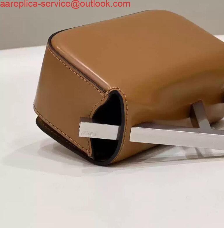 Replica Fendi 7AS173 Fendi First Sight Brown leather Nano bag 7