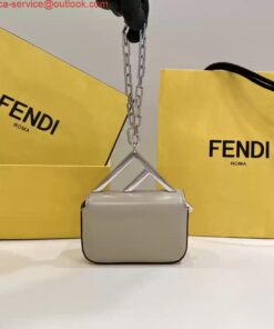 Replica Fendi 7AS173 Fendi First Sight Gray leather Nano bag