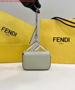 Replica Fendi 7AS173 Fendi First Sight Light Green leather Nano bag
