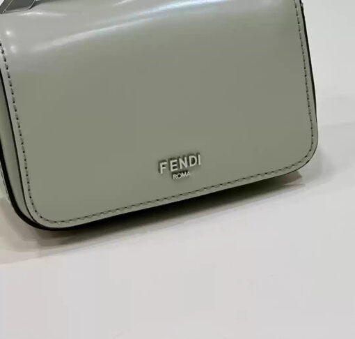 Replica Fendi 7AS173 Fendi First Sight Light Green leather Nano bag 6