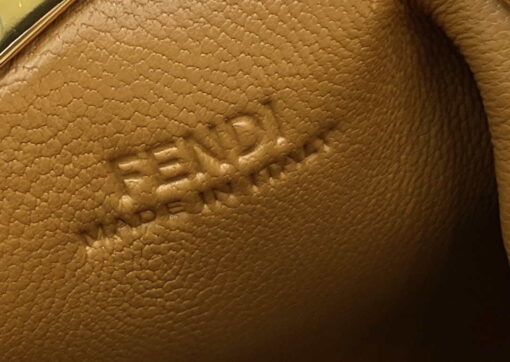 Replica Fendi 7AS051 Nano Fendi First Charm Charm in Brown nappa leather 7