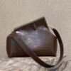Replica Fendi 7AS089 Nano Fendigraphy coffee Brown leather Charm 80056S 9