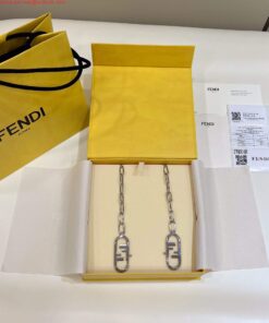 Replica Fendi Handbag Custom metal chain Shoulder Strap F10053 Silvery 2
