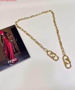 Replica Fendi Handbag Custom metal chain Shoulder Strap F10052 Gold 2