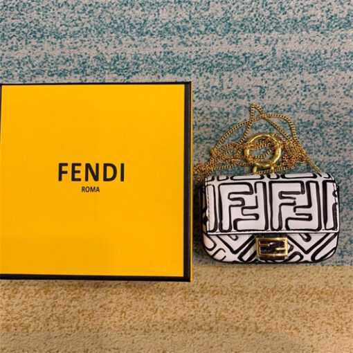 Replica FENDI 6801 Monogram Casual Style Street Style Collaboration 2WAY Chain Bag 7