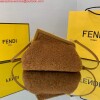 Replica Fendi First Small Sheepskin Bag 8BP129 Brown