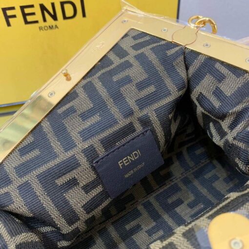 Replica Fendi First Small Sheepskin Bag 8BP129 Beige 6