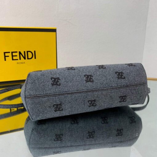 Replica Fendi First Small flannel Bag 8BP129 Blue 8