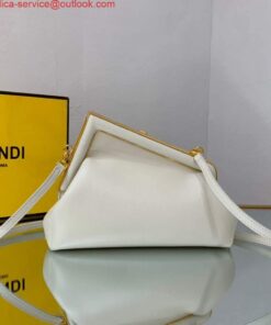 Replica Fendi FIRST Small Bag 8BP129 White Leather