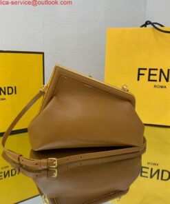 Replica Fendi FIRST Small Bag 8BP129 Leather Brown