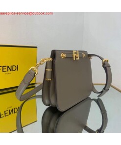 Replica Fendi Touch Grey leather Bag 8BT349