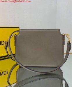 Replica Fendi Touch Grey leather Bag 8BT349 2