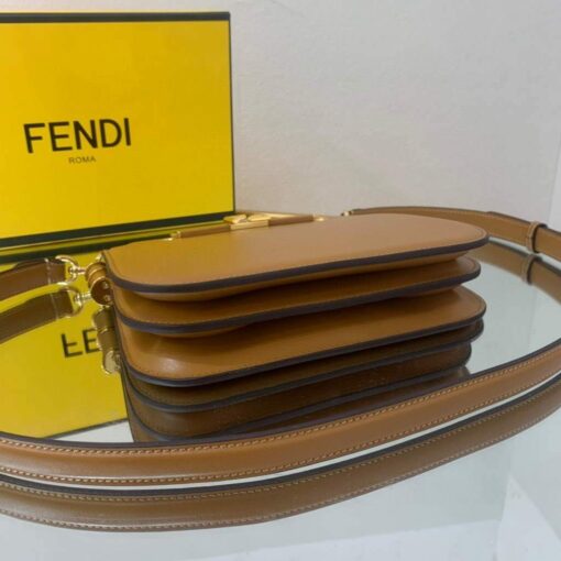Replica Fendi Touch Brown leather Bag 8BT349 8