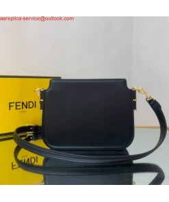 Replica Fendi Touch Black leather Bag 8BT349