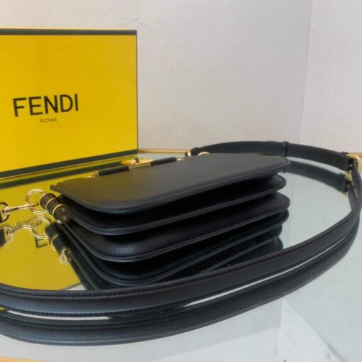 Replica Fendi Touch Black leather Bag 8BT349 8
