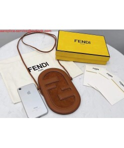 Replica Fendi 8526 Phone Shoulder Bag Brown