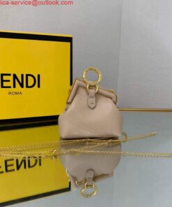 Replica Fendi Nano First Charm Shoulder Bag 7AS051 Light Pink 2