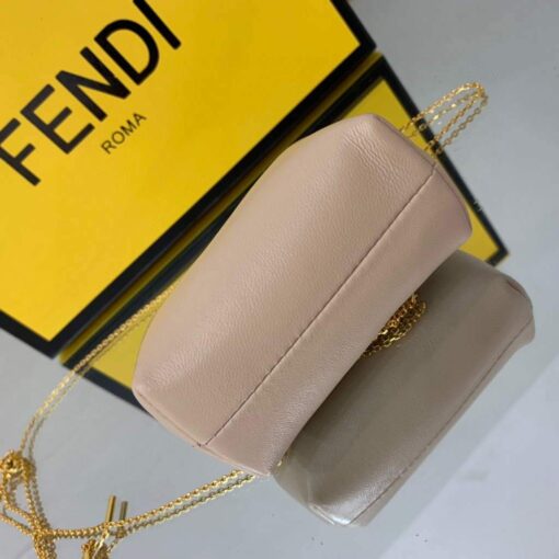 Replica Fendi Nano First Charm Shoulder Bag 7AS051 Light Pink 9