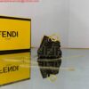 Replica Fendi Nano First Charm Shoulder Bag 7AS051 Dark Brown 10