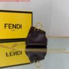 Replica Fendi Nano First Charm Shoulder Bag 7AS051 Dark Brown