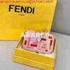Replica Fendi 7AR844 Nano Baguette Charm Pink Canvas Charm