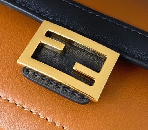 Replica Fendi 70213 Easy Baguette Leather Handbag Brown 4