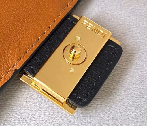 Replica Fendi 70213 Easy Baguette Leather Handbag Brown 6