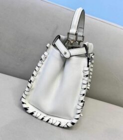 Replica Fendi 5510S Peekaboo Iconic Essentially White Leather Bag 2