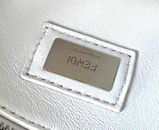 Replica Fendi 5510S Peekaboo Iconic Essentially White Leather Bag 4