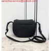 Replica Fendi 655 Fendi Moonlight Shoulder Saddle Leather Bag Black