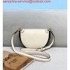 Replica Fendi 8BT346 Moonlight Shoulder White Leather Bag