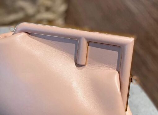 Replica Fendi 8BP127 FENDI FIRST Medium Pink leather bag 2