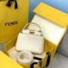 Replica Fendi 8BN320 Peekaboo ICONIC XS White Nappa Leather 8328 Bag