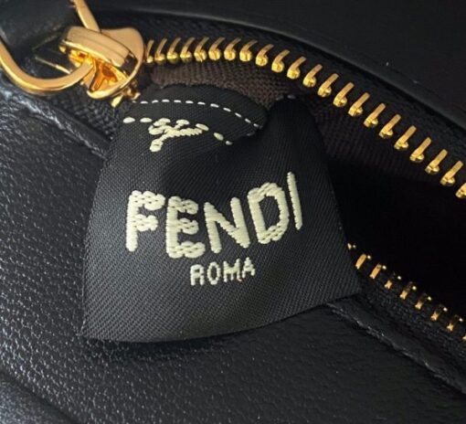 Replica Fendi 8BN320 Peekaboo ICONIC XS Black nappa Leather 8328 Bag 6