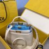 Replica Fendi 8BN244 Peekaboo Iconic MINI White Leather 8315 Bag