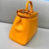 Replica Fendi 8BN244 Peekaboo Iconic Mini Orange Nappa Leather Bag
